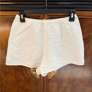 NWOT Doen White Linen Shorts Size Small